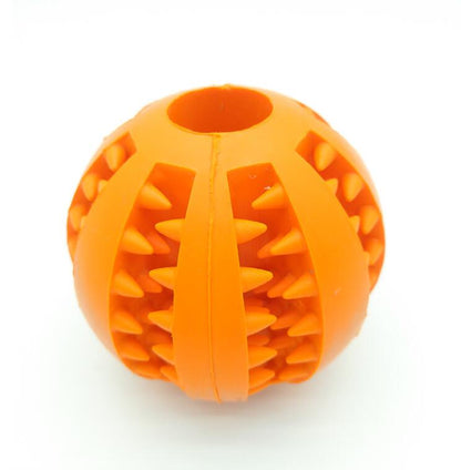 Orange textured ball on a white background