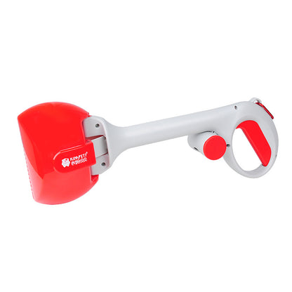 Red and white tool with a visible brand logo on a white background