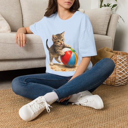 Playful Kitten Beach Day Shirt