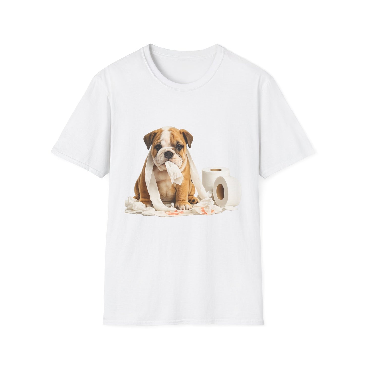 Trouble Maker Bulldog Puppy T-Shirt – Cute & Funny Dog Graphic