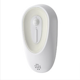 White motion sensor on a white background