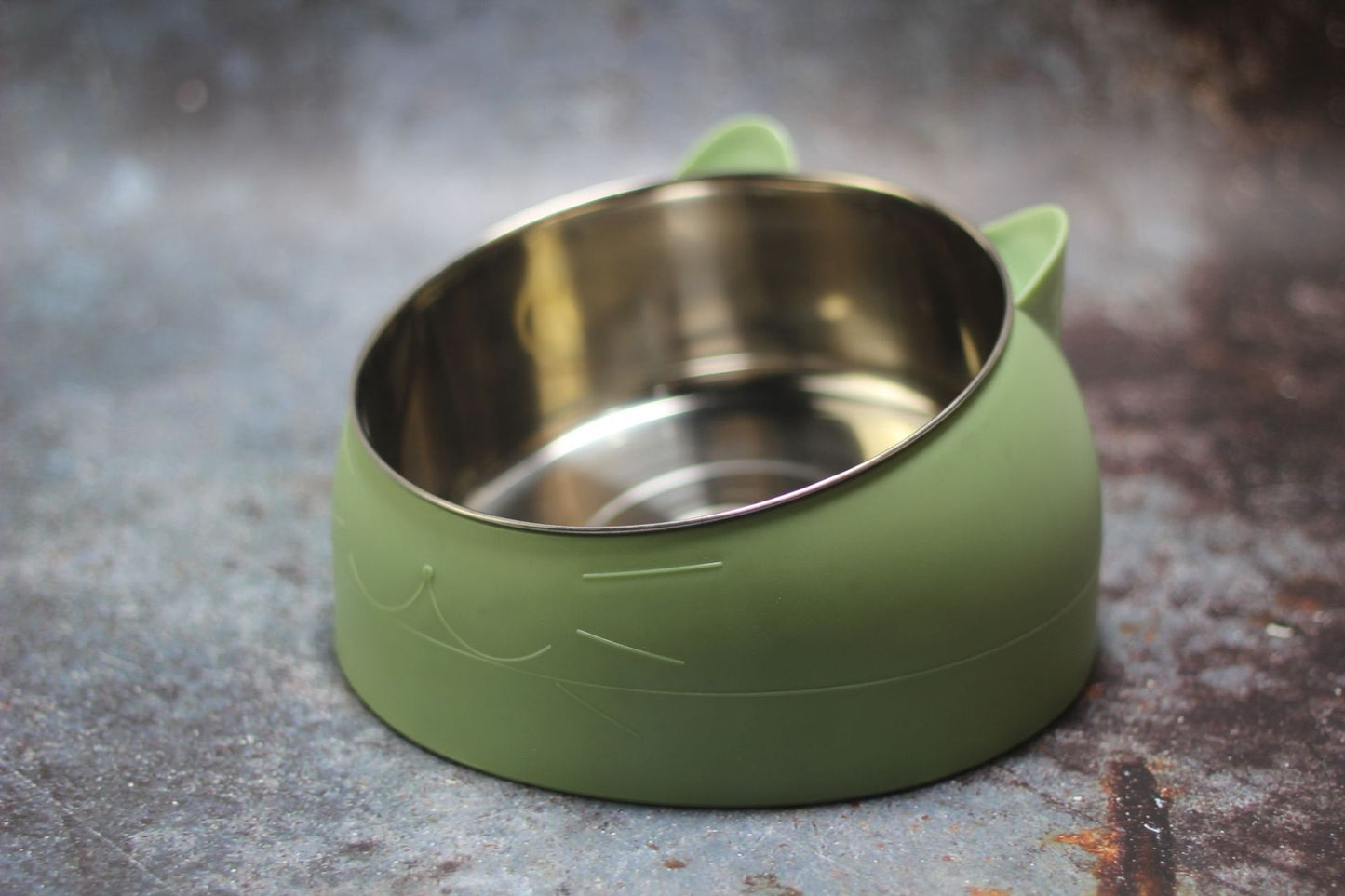 Tilted Cervical Relief Cat Food Bowl