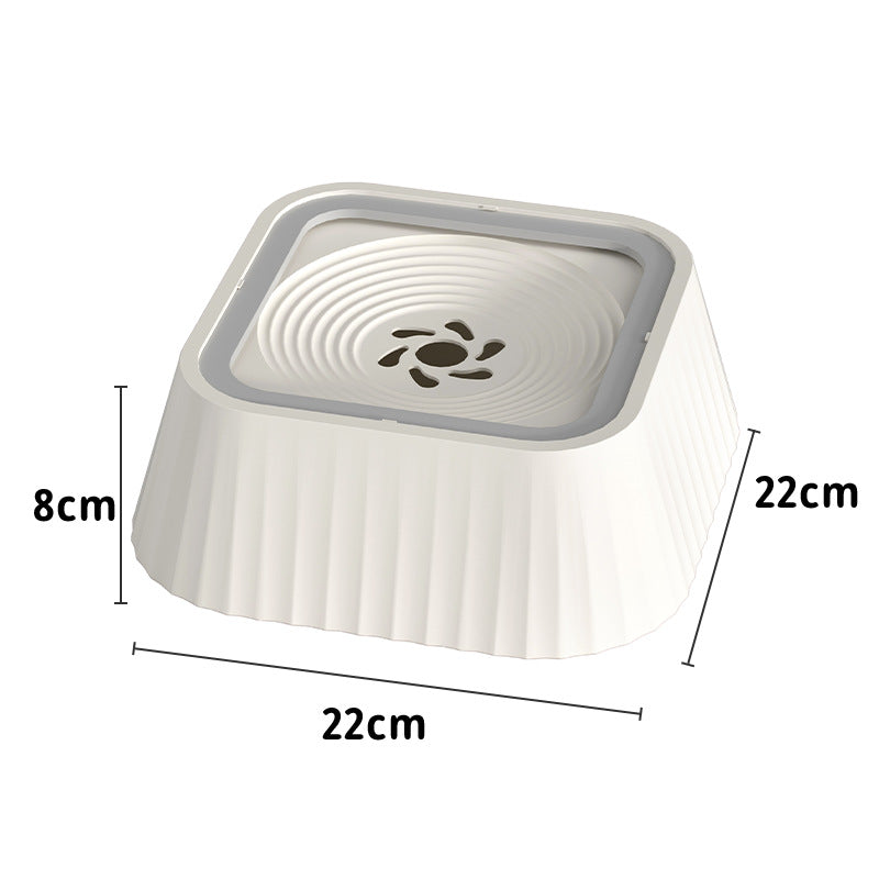White plastic corner shelf with dimensions labeled on a white background