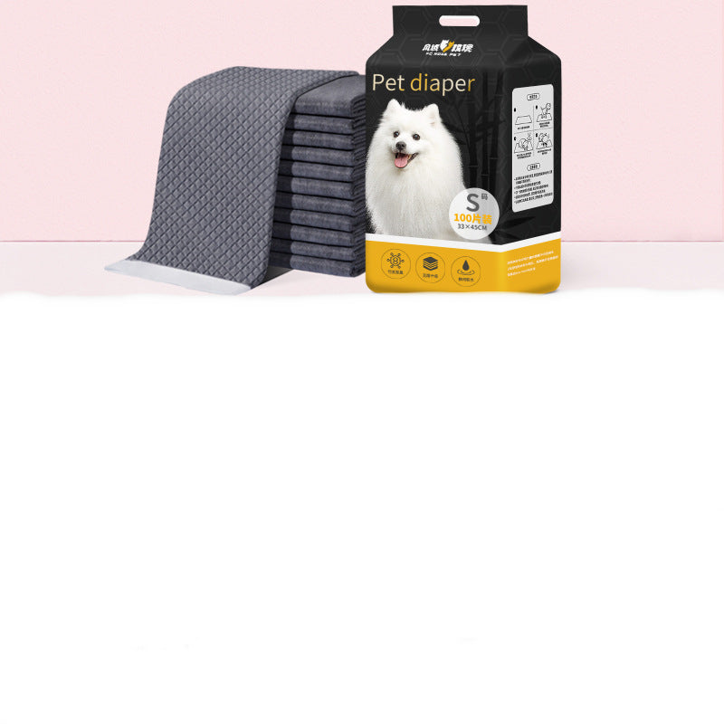 Pet diaper packaging with a dog illustration on a white background