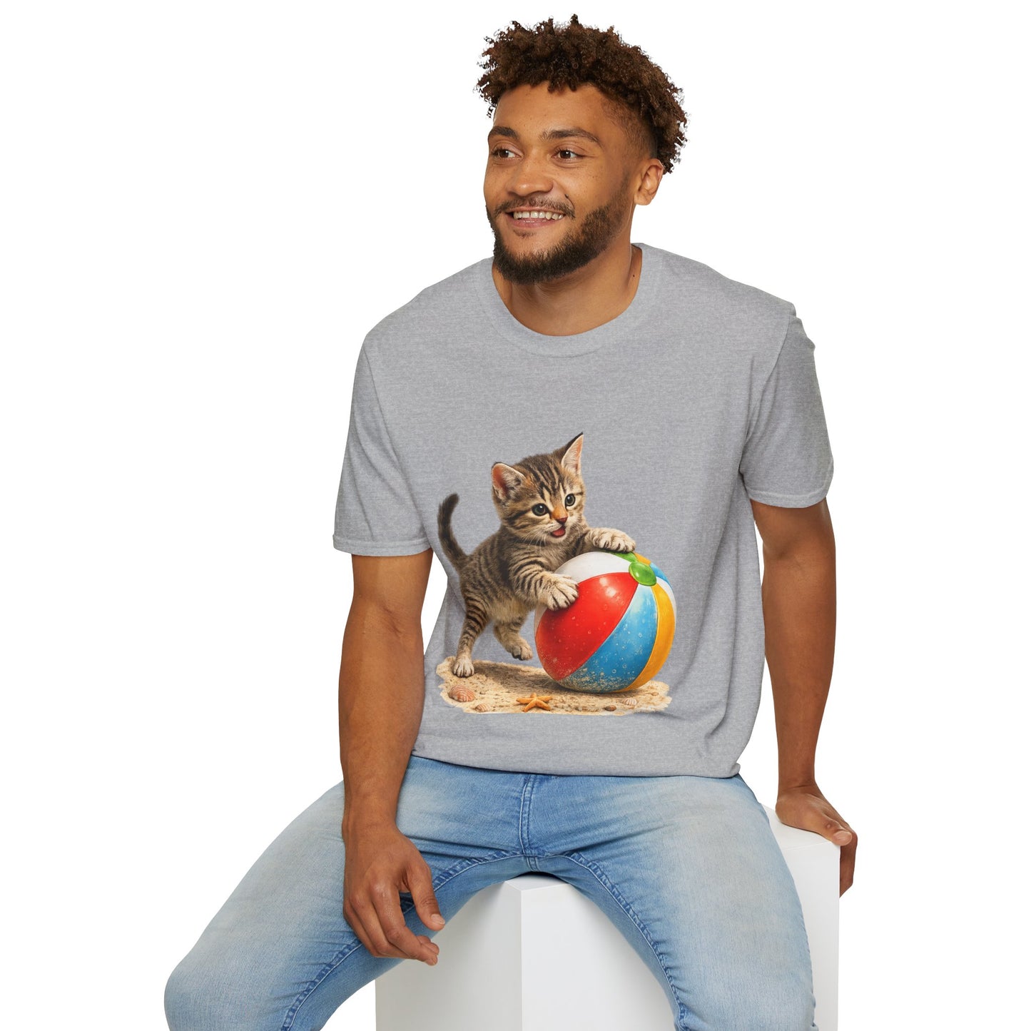 Playful Kitten Beach Day Shirt