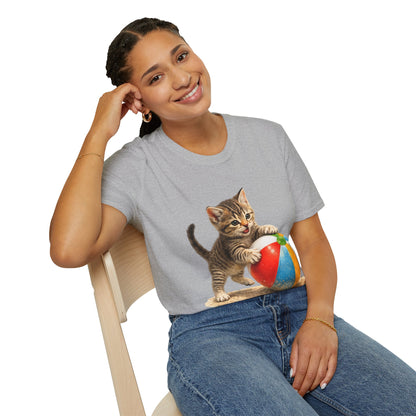 Playful Kitten Beach Day Shirt