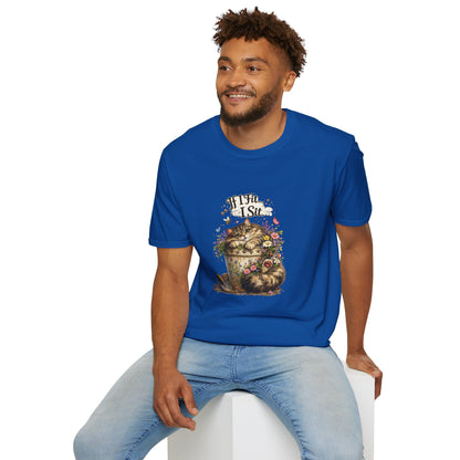 If I Fit... I Sit™ Flower Pot Cat Shirt | Funny Gardening Cat Tee | Plant Lover Gift