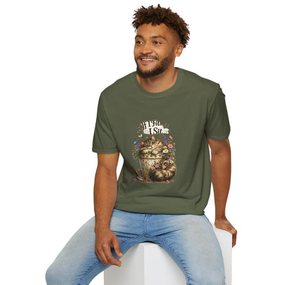 If I Fit... I Sit™ Flower Pot Cat Shirt | Funny Gardening Cat Tee | Plant Lover Gift