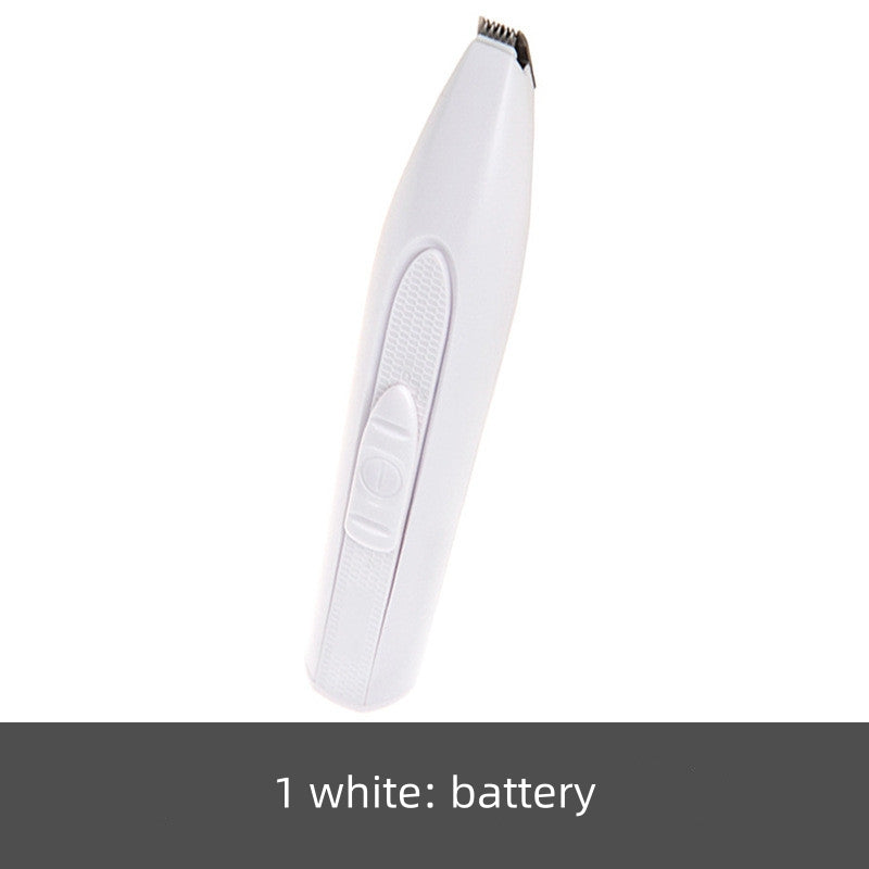 White battery on a white background