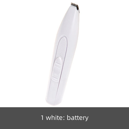 White battery on a white background