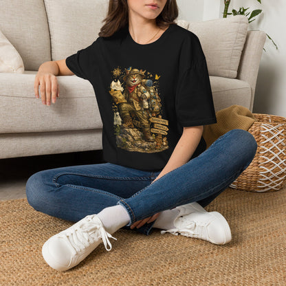 Adventure Cat Hiking Shirt | Funny Backpacking Cat T-Shirt |