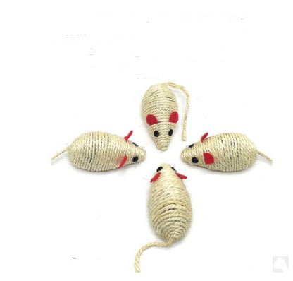Handmade Wooden Cat Wand Toy