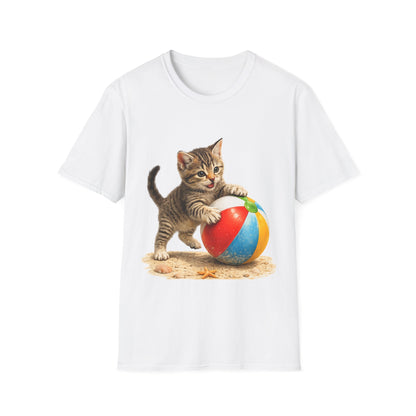 Playful Kitten Beach Day Shirt