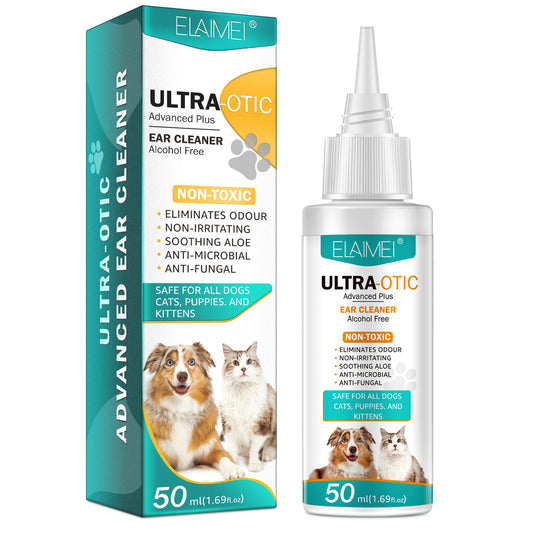 Elaimei Ultra-Otic ear cleaner packaging and bottle on a white background
