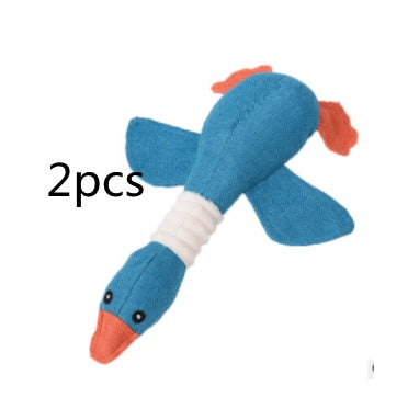 Blue and orange toy with '2pcs' text on a white background
