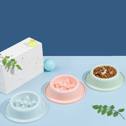 Anti-Choke Slow Feed Pet Bowl