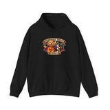 Midnight Treat Patrol Halloween puppy and kitten hoodie in black