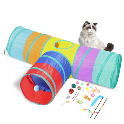 Foldable Cat Tunnel Toy
