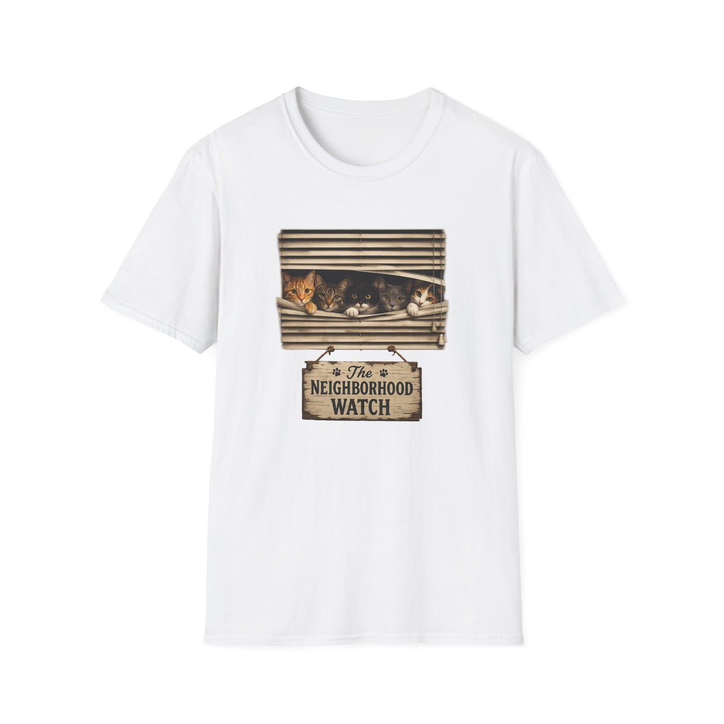 Funny Neighborhood Watch Cats T-Shirt | Cat Lover Graphic Tee