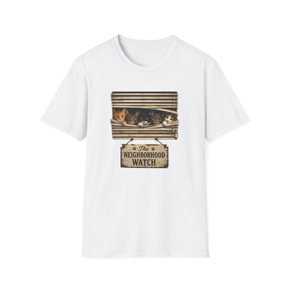 Funny Neighborhood Watch Cats T-Shirt | Cat Lover Graphic Tee