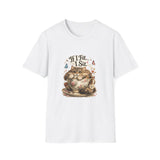 If I Fit... I Sit.™ Coffee Cup Cat Shirt | Funny Coffee Lover Kitty Tee | Cute Cat Lover Gift