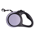 Grey Retractable dog leash handle and nylon lead