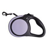 Grey Retractable dog leash handle and nylon lead
