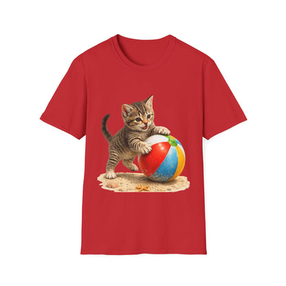 Playful Kitten Beach Day Shirt