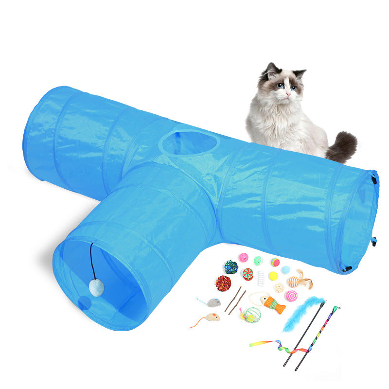 Foldable Cat Tunnel Toy