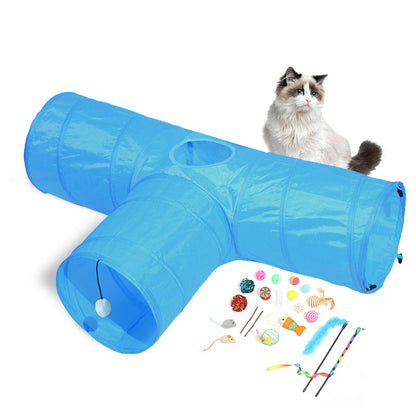 Foldable Cat Tunnel Toy