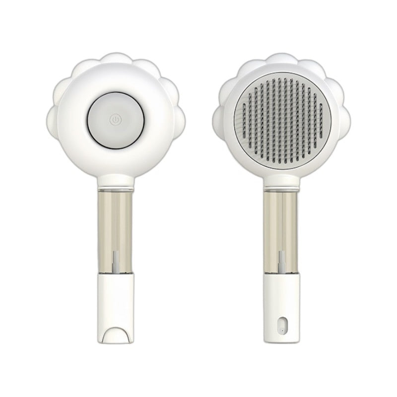 Two handheld shower heads with different nozzles on a white background