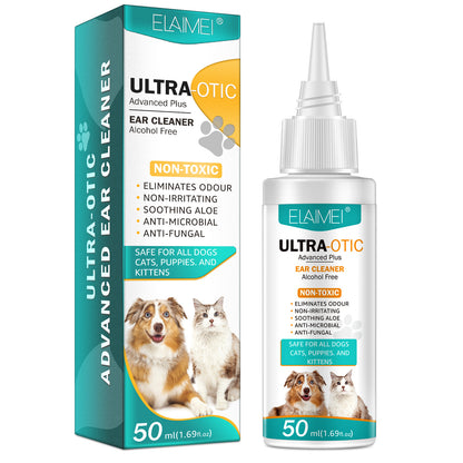 Elaimei Ultra-Otic ear cleaner packaging and bottle on a white background