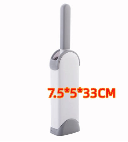 White and gray cleaning tool with dimensions displayed on a white background