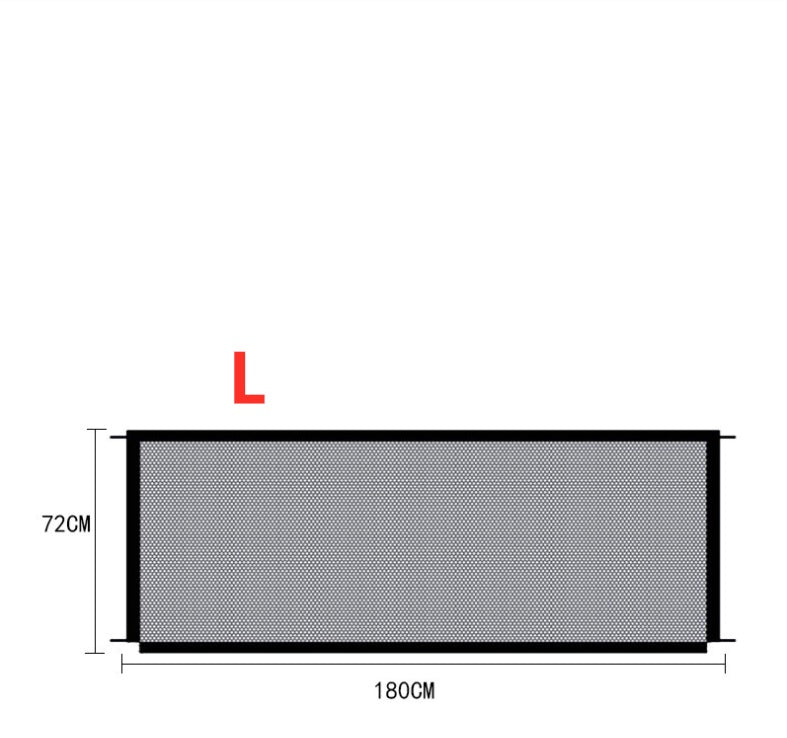 Measurement chart for a rectangular screen with dimensions 72cm x 180cm on a white background.