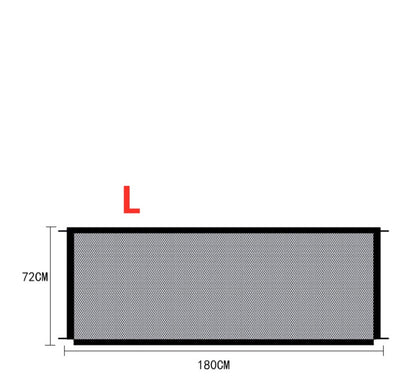 Measurement chart for a rectangular screen with dimensions 72cm x 180cm on a white background.