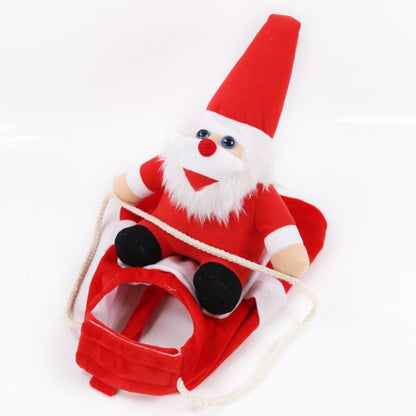 Plush Santa Claus toy on a white background