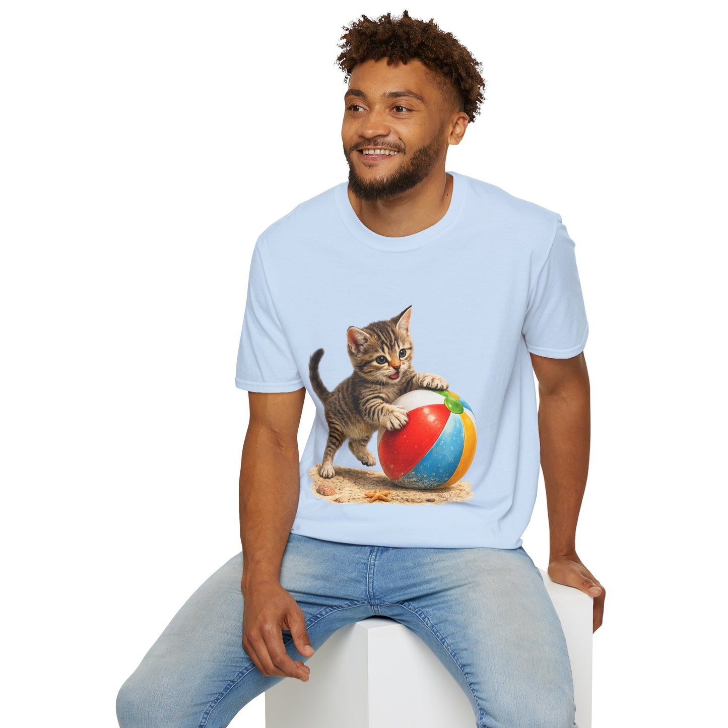 Playful Kitten Beach Day Shirt