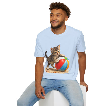 Playful Kitten Beach Day Shirt