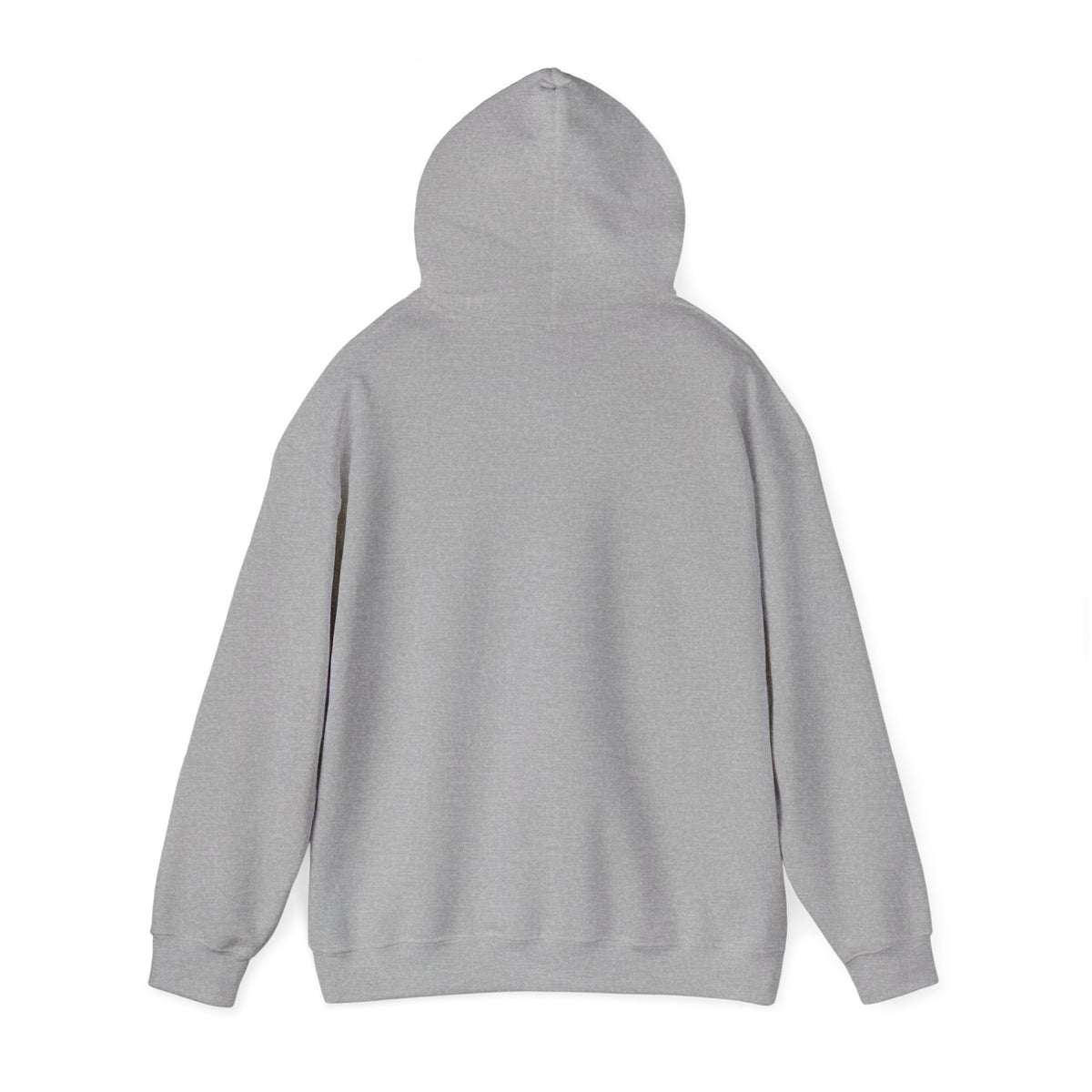 back view of grey hoodie