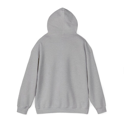 back view of grey hoodie