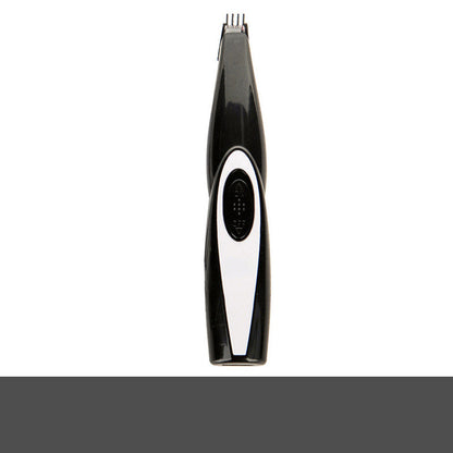 Black and silver hair trimmer on a white background