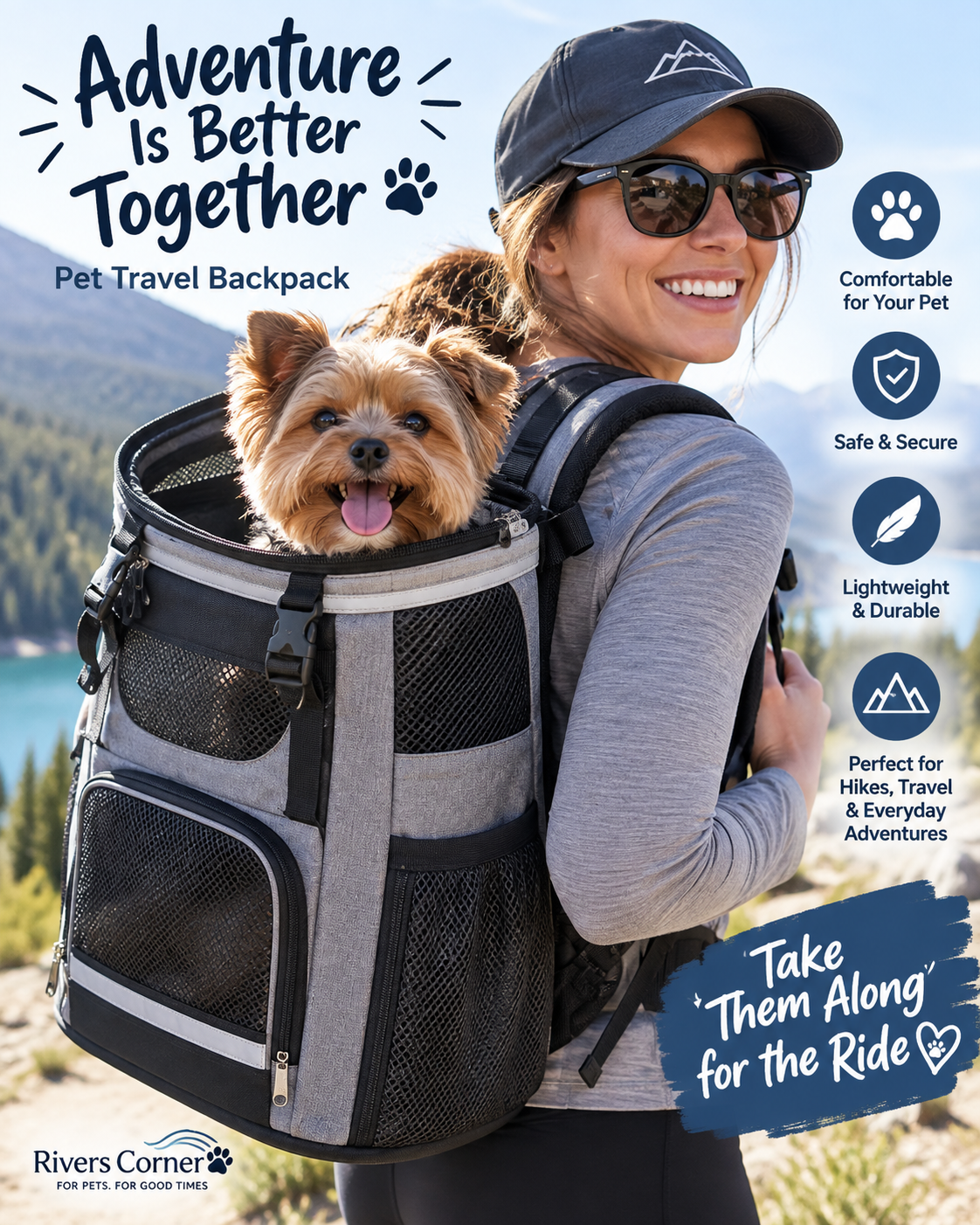Soft-Sided Pet Travel Carrier Bag