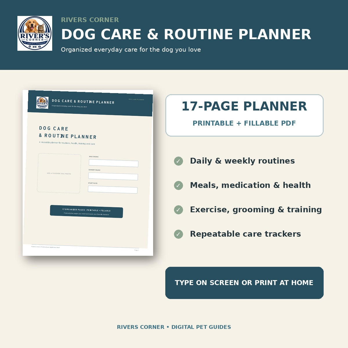 Pet Printables & Digital Guides