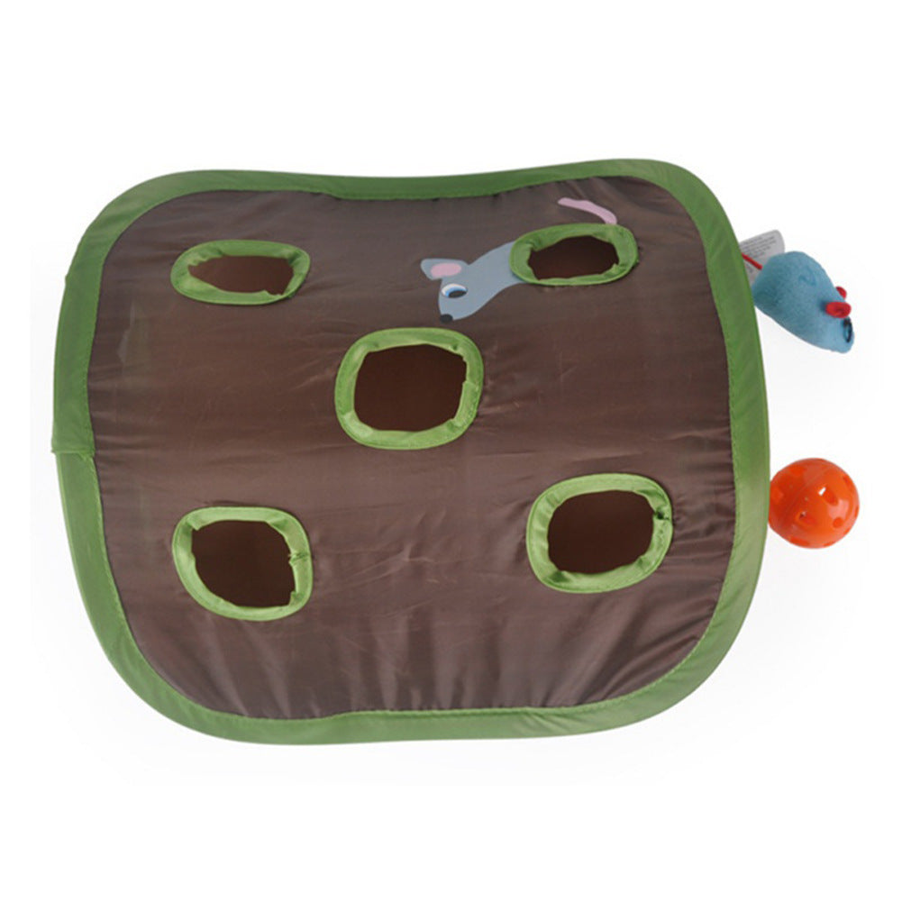 Children's toy with brown and green design on a white background