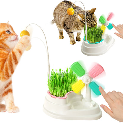 Desktop Windmill Grass Box Cat Toy