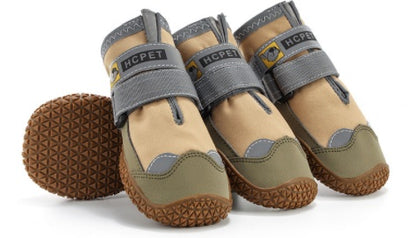 Outdoor Mesh Dog Hiking Boots with Rubber Soles