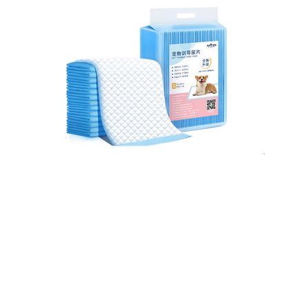 Pet training pads with packaging on a white background