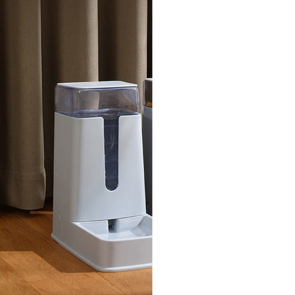 Double Pet Bowl with Automatic Feeder and Waterer
