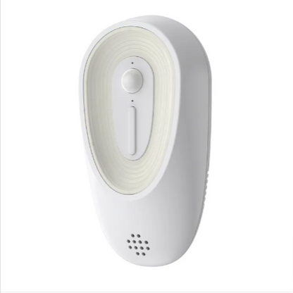 White motion sensor on a white background