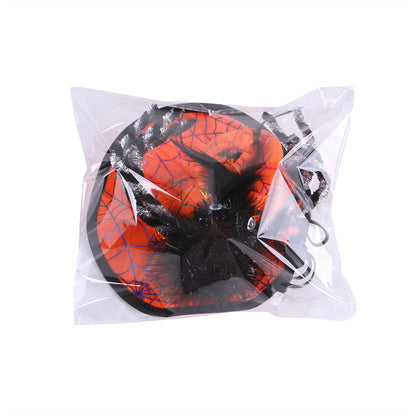Spider-Man mask in red and black packaging on a white background